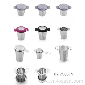 Stainless steel cup shaped tea infuser mug